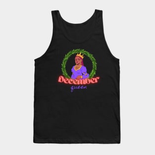 December born queen birthday woman lady girl Tank Top